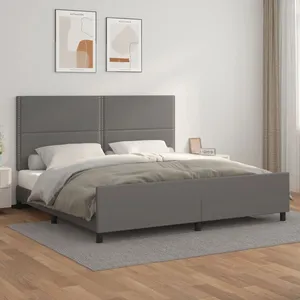 vidaXL Mobilier à dîner de jardin 3 pcs Résine tressée Gris pas cher