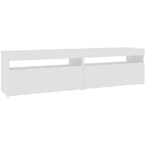 Comparateur de prix : vidaXL Meubles TV 2 pcs avec lumières LED Blanc 75x35x40 cm