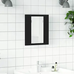 Comparateur de prix : Vidaxl - Armoire à miroir de salle de bain led Noir 40x12x45 Acrylique