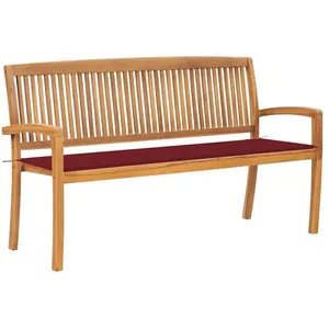 Comparateur de prix : vidaXL Banc de jardin empilable et coussin