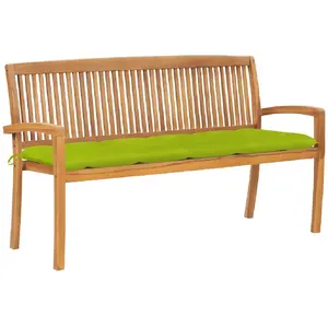 Comparateur de prix : vidaXL Banc teck empilable