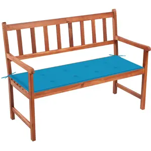 Banc De Jardin Avec Coussin 120 Cm Bois D'Acacia Massif Vidaxl pas cher