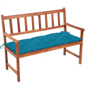 Banc De Jardin Avec Coussin 120 Cm Bois D'Acacia Massif Vidaxl pas cher
