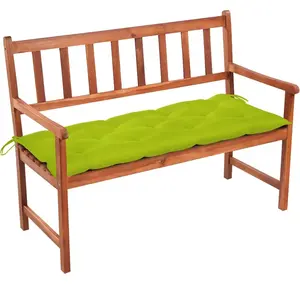 Banc De Jardin Avec Coussin 120 Cm Bois D'Acacia Massif Vidaxl pas cher