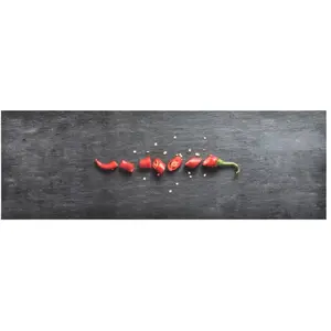 vidaXL Tapis de cuisine lavable Poivre 60x300 cm pas cher