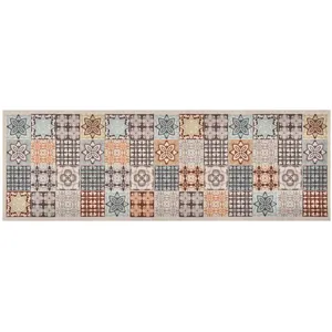 Comparateur de prix : vidaXL Tapis de cuisine lavable Couleur mosaïque 60x180 cm
