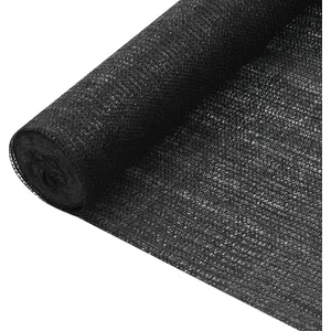 vidaXL Filet brise-vue Noir 1,5x10 m PEHD 75 g/m² pas cher