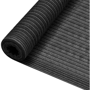 vidaXL Filet brise-vue Anthracite 2x10 m PEHD 195 g/m² pas cher