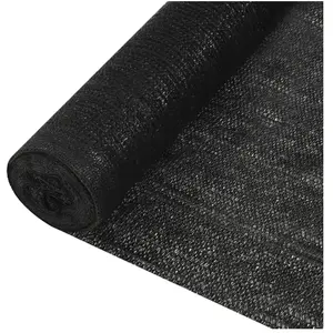vidaXL Filet brise-vue Noir 1,5x50 m PEHD 150 g/m²