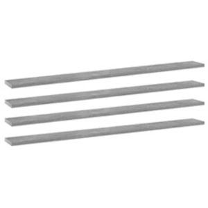 Comparateur de prix : VIDAXL Panneaux de Bibliothèque 4 pcs, Etagère Murale Flottante, Plaque d'Etagère de Rangement Salon Intérieur, Gris Béton Bois d'Ingénierie