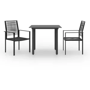 vidaXL Ensemble de salle à manger de jardin 3 pcs pas cher