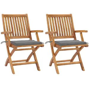 Comparateur de prix : vidaXL Chaises pliables jardin 2 pcs Gris