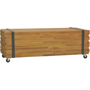 vidaXL Table basse 110x45x38 cm bois de teck solide pas cher