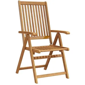 vidaXL Chaises pliables de jardin 4 pcs Bois d'acacia solide pas cher