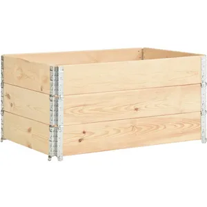 vidaXL Jardinières surélevées 3 pcs 80x120 cm Bois de pin solide