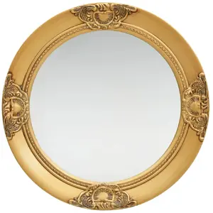 vidaXL Miroir mural style baroque 50 cm Doré pas cher