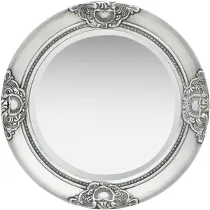 vidaXL Miroir mural style baroque 50 cm Argenté