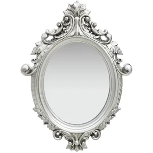 vidaXL Miroir mural style château 56x76 cm Argenté pas cher