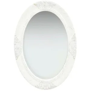 Comparateur de prix : vidaXL Miroir mural style baroque 50x70 cm Blanc