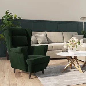 Comparateur de prix : vidaXL Fauteuil vert foncé velours