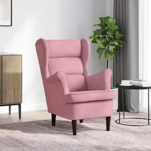 Comparateur de prix : vidaXL Fauteuil rose velours