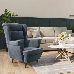 Comparateur de prix : vidaXL Fauteuil gris foncé velours