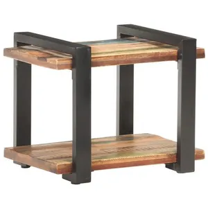 vidaXL Table de chevet 50x40x40 cm Bois de récupération massif pas cher