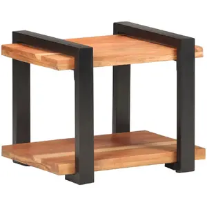 vidaXL Table de chevet 50x40x40 cm Bois d'acacia massif pas cher