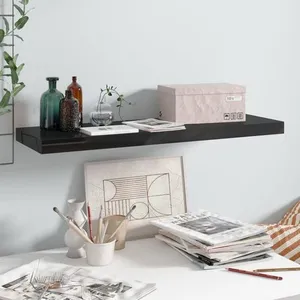 Comparateur de prix : vidaXL Étagère murale flottante Noir brillant 80x23,5x3,8 cm MDF