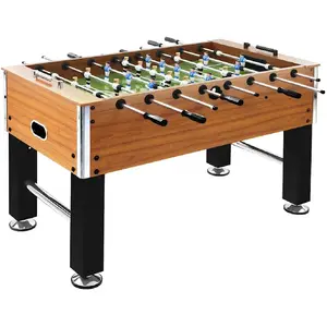 Comparateur de prix : vidaXL Baby-foot Acier 60 kg 140x74,5x87,5 cm Marron clair et noir
