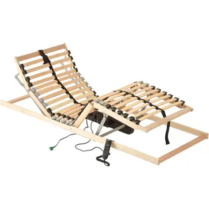 Comparateur de prix : vidaXL Sommier à lattes électrique avec 28 lattes 7 zones 80x200 cm
