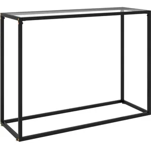 Comparateur de prix : vidaXL Table console Transparent 100x35x75 cm Verre trempé