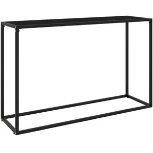 Comparateur de prix : vidaXL Table console Noir 120x35x75 cm Verre trempé