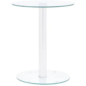 Comparateur de prix : vidaXL Table basse Transparent 40 cm Verre trempé