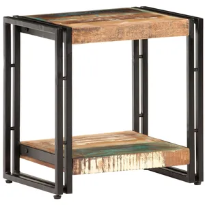 Comparateur de prix : vidaXL Table d'appoint 40x30x40 cm Bois de récupération massif