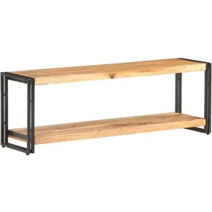 vidaXL Meuble TV 120x30x40 cm Bois d'acacia massif pas cher