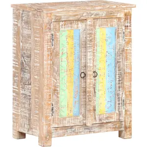 vidaXL Buffet 61x35x76 cm Bois d'acacia brut pas cher