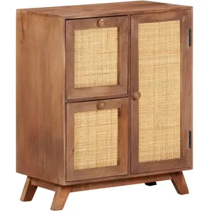 vidaXL Buffet 60x35x75 cm Bois de manguier massif pas cher