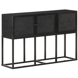 vidaXL Buffet 115x30x76 cm Bois massif de manguier pas cher