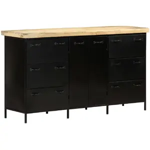 Comparateur de prix : vidaXL Buffet 140x38x76 cm Bois de manguier brut