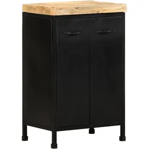 Vidaxl - Buffet 47x35x76 cm Bois de manguier brut Brun pas cher
