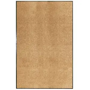 vidaXL Paillasson lavable Crème 120x180 cm