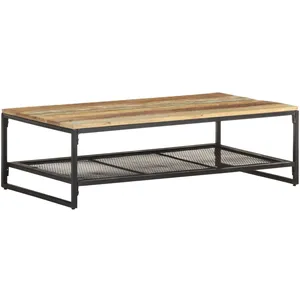 vidaXL Table basse 110x60x35 cm Bois de récupération massif pas cher