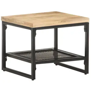 Comparateur de prix : vidaXL Vidaxl Table D'appoint 40x40x35 Cm Bois De Manguier Massif