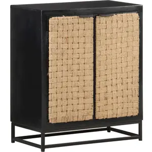 vidaXL Buffet 60x35x70 cm Bois de manguier massif pas cher