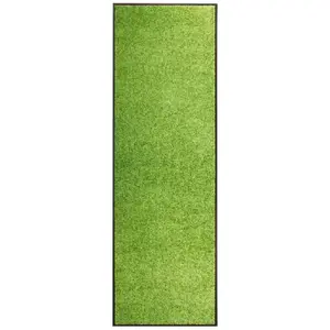 vidaXL Paillasson lavable Vert 60x180 cm