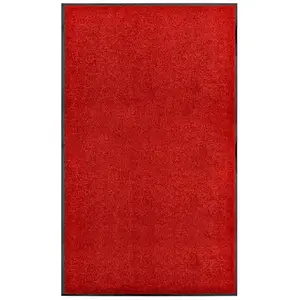 Comparateur de prix : vidaXL Paillasson lavable Rouge 90x150 cm