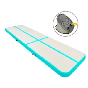 Comparateur de prix : vidaXL Tapis gonflable de gymnastique avec pompe 600x100x20cm PVC Vert