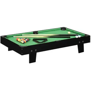 Comparateur de prix : vidaXL Mini table de billard 3 pieds 92x52x19 cm Noir et vert