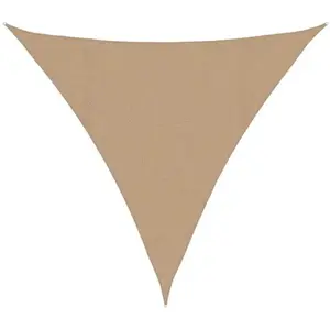 vidaXL Voile d'ombrage 160 g/m² Taupe 4,5x4,5x4,5 m PEHD pas cher